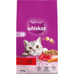 1+ Adult Katten Droogvoer Rund 3,8 kg^Whiskas Sale