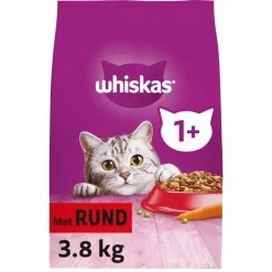 1+ Adult Katten Droogvoer Rund 3,8 kg^Whiskas Sale