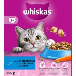 1+ Adult Katten Droogvoer Tonijn 800 gr^Whiskas Hot