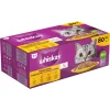 Adult 1+ Kattenvoer Nat Maaltijdzakjes Multipack Gevogelte Selectie in Gelei 80x85 gr^Whiskas Clearance