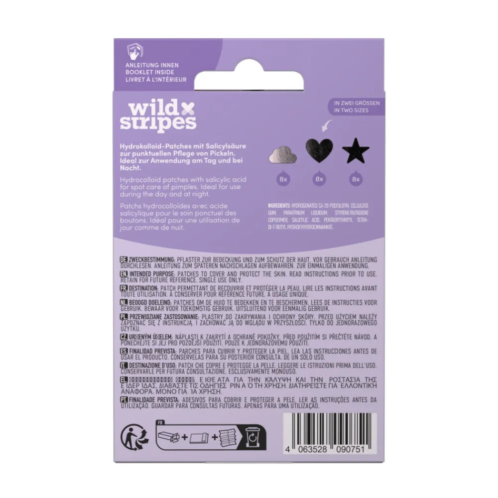Reiniging<Wild Stripes Anti-Pimple Patches Holo Clear 24 stuks