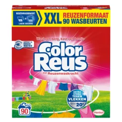 Wasmiddel<Witte Reus Waspoeder Color 90 Wasbeurten 4,5 kg