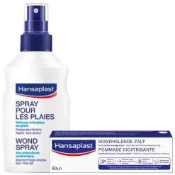 Wondspray + Wondhelende Zalf Pakket^Hansaplast Discount