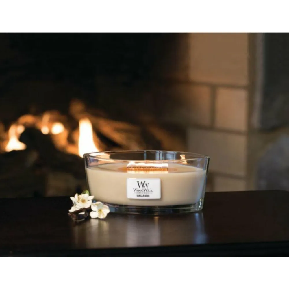 Geurkaars Ellipse Vanilla Bean 454 gr^WoodWick Clearance