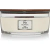 Kaarsen|Geurkaarsen<WoodWick Geurkaars Ellipse Linen 454 gr