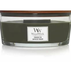Kaarsen|Geurkaarsen<WoodWick Geurkaars Ellipse Frasier Fir 454 gr