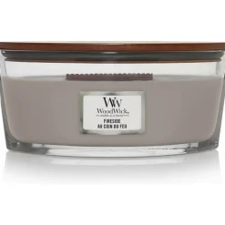 Kaarsen|Geurkaarsen<WoodWick Geurkaars Ellipse Fireside 454 gr
