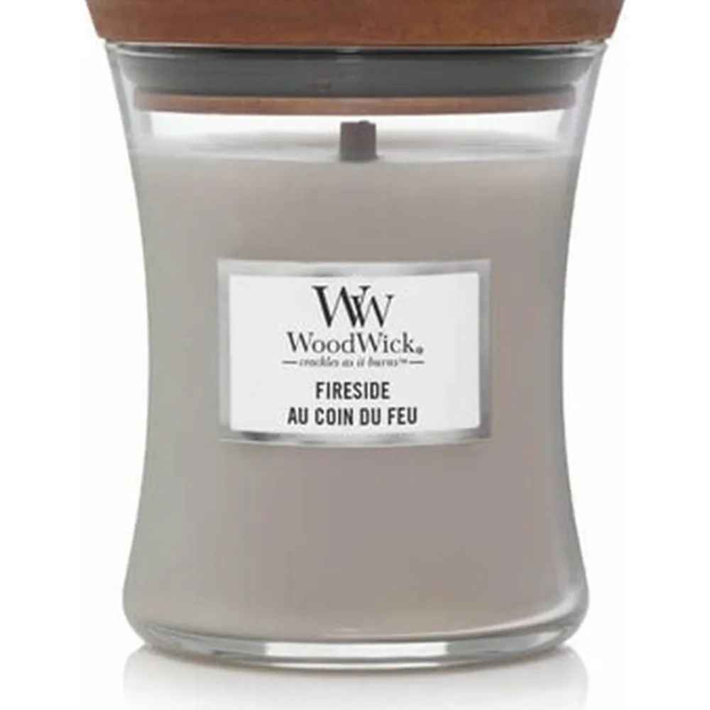 Geurkaars Medium Fireside 275 gr^WoodWick Outlet