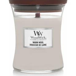 Kaarsen|Geurkaarsen<WoodWick Geurkaars Medium Warm Wool 275 gr
