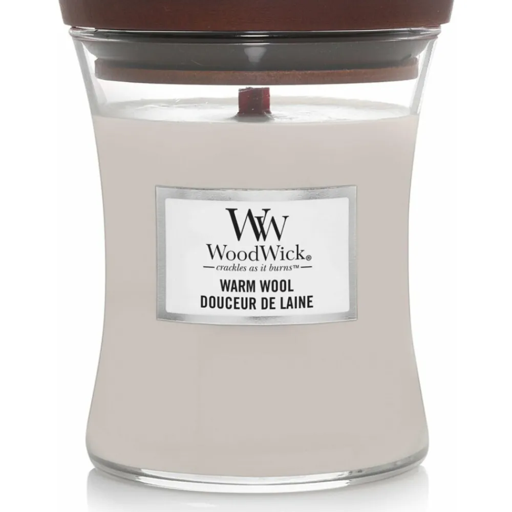 Kaarsen|Geurkaarsen<WoodWick Geurkaars Medium Warm Wool 275 gr