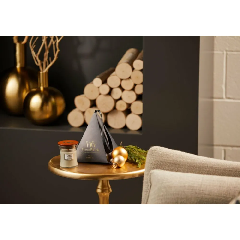 Kaarsen|Geurkaarsen<WoodWick Geurkaars Mini Fireside Deluxe Geschenkset 85 gr