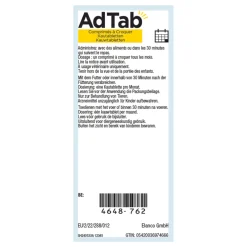 Vlo, Teek & Worm<AdTab 2x Anti Vlo en Teek Kauwtabletten Kat 0,5-2,0 kg 3 tabletten
