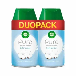 Luchtverfrisser<Air Wick 3x Freshmatic Automatische Spray Navulling Soft Cotton Duopack 250 ml