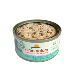 Kattenvoer<Almo Nature 24x HFC Natural Kattenvoer Nat Blikje Kip met Quinoa 70 gr