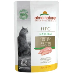 24x HFC Natural Kattenvoer Nat Maaltijdzakje Kipfilet 55 gr^Almo Nature Discount