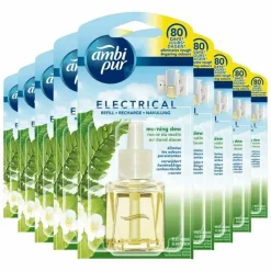 Online 9x Elektrische Geurverspreiders Navulling Morning Dew Luchtverfrisser