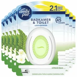 Luchtverfrisser<Ambi Pur 8x Luchtverfrisser Set & Refresh Ochtend Dauw 7,5 ml