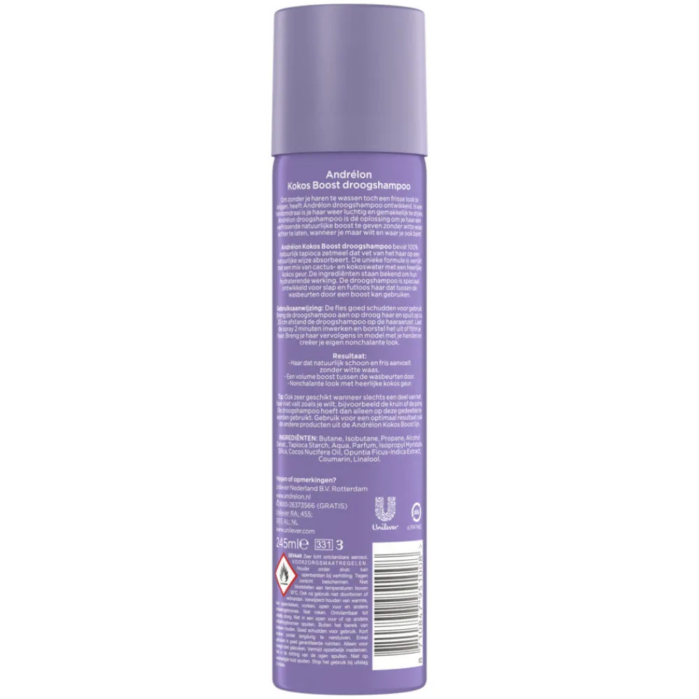 Shampoo<Andrélon 6x Droogshampoo Kokos Boost 245 ml