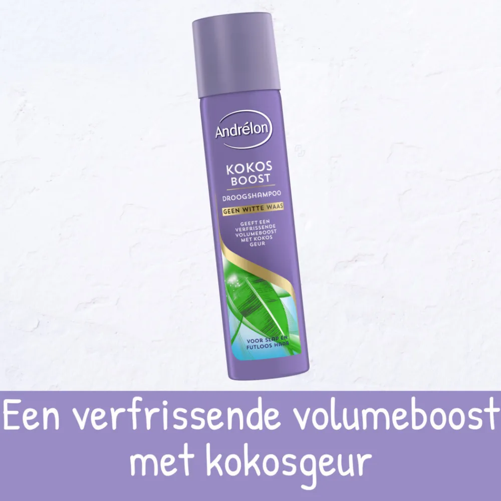 Shampoo<Andrélon 6x Droogshampoo Kokos Boost 245 ml