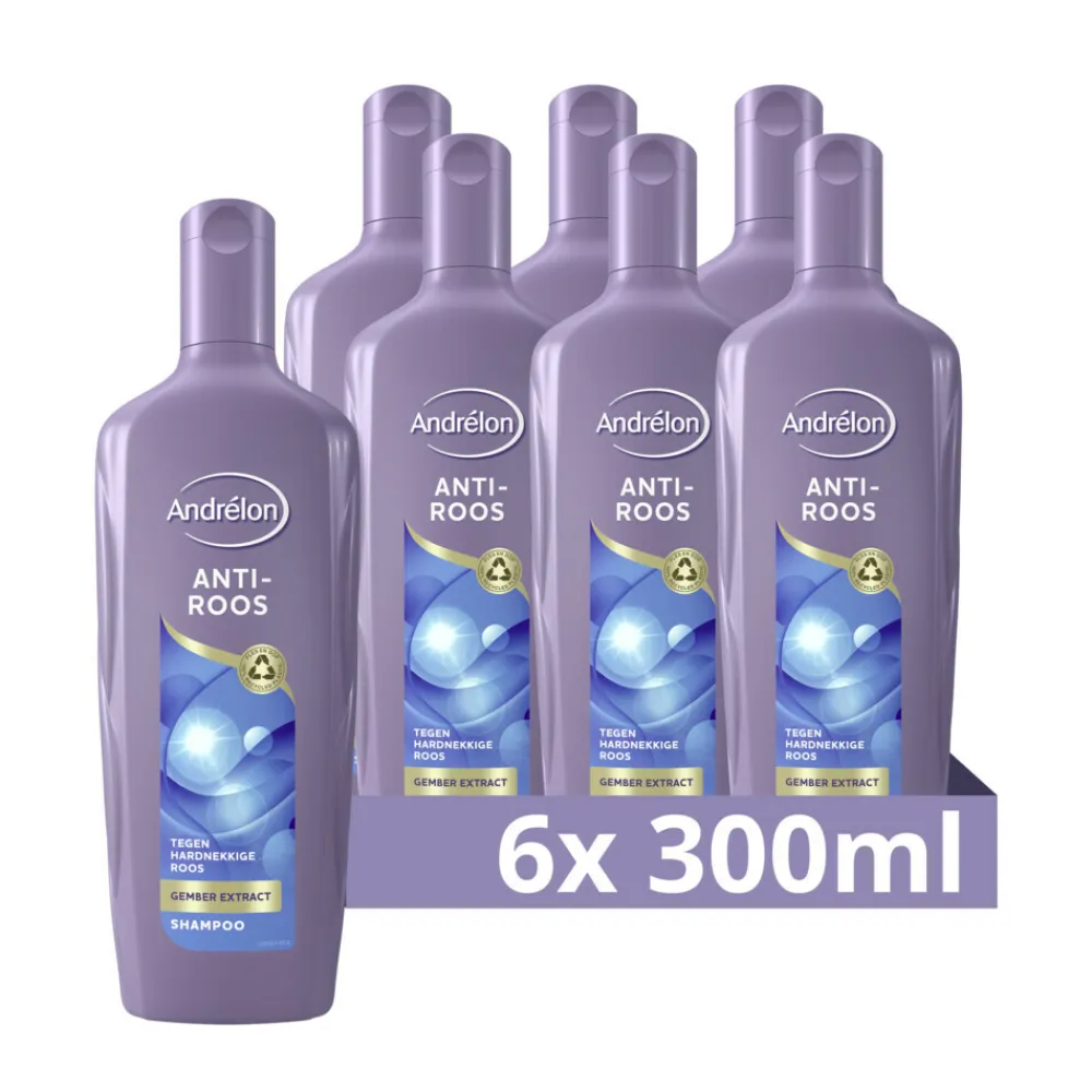 Shampoo<Andrélon 6x Shampoo Anti Roos 300 ml