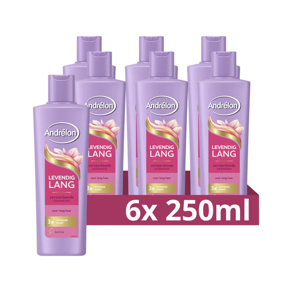 Shampoo<Andrélon 6x Shampoo Levendig Lang 250 ml