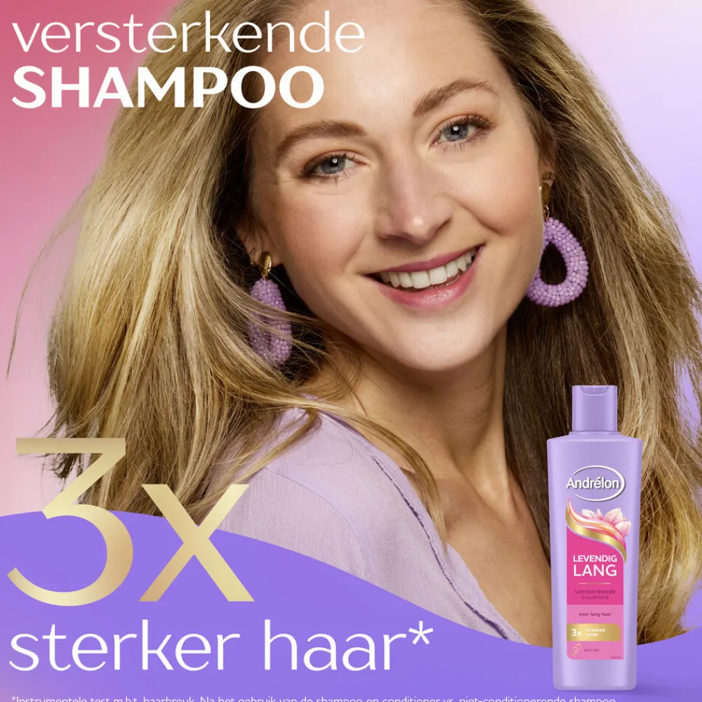 Shampoo<Andrélon 6x Shampoo Levendig Lang 250 ml