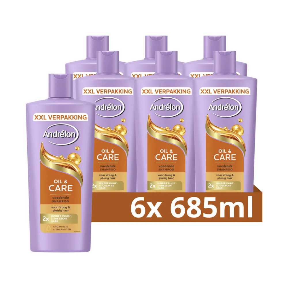 6x Shampoo Oil & Care 685 ml^Andrélon Hot