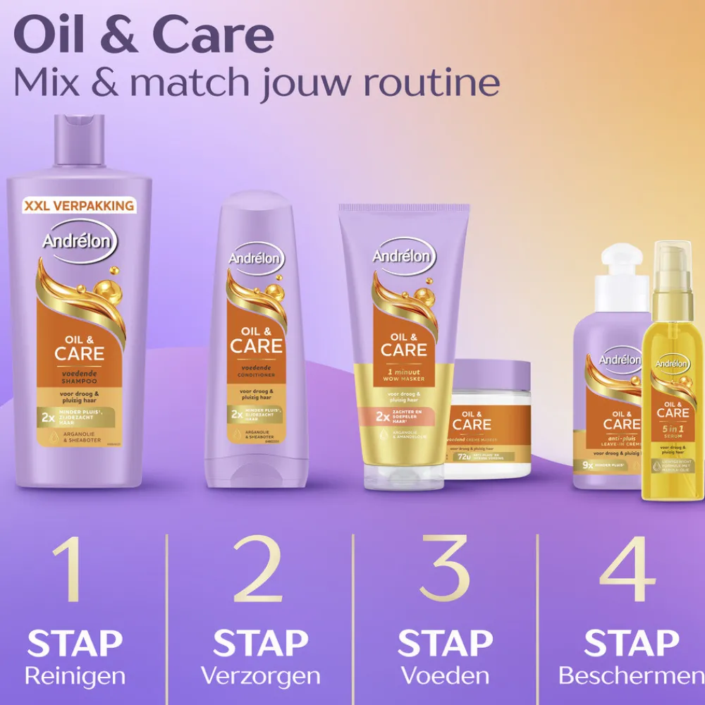 6x Shampoo Oil & Care 685 ml^Andrélon Hot