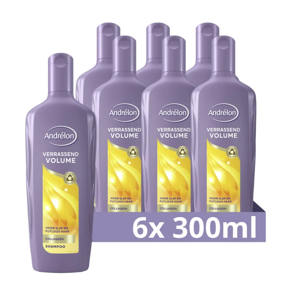 6x Shampoo Verrassend Volume 300 ml^Andrélon Hot