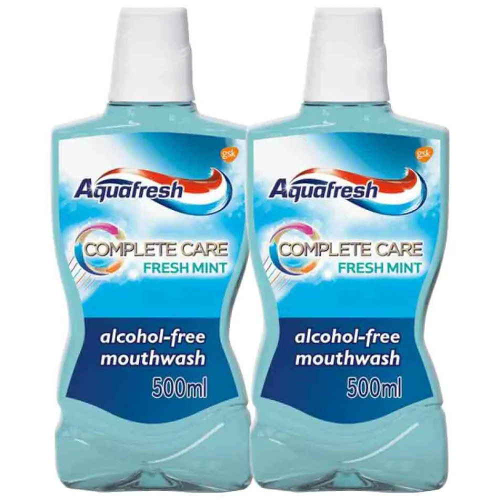 2x Mondwater Complete Care Fresh Mint 500 ml^Aquafresh Discount