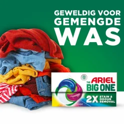 Wasmiddel<Ariel 4x 3in1 Wasmiddel Pods The Big One Color 15 stuks