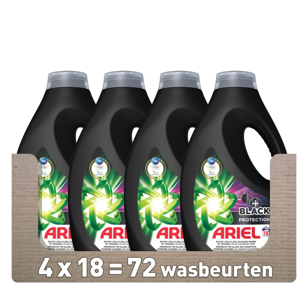4x Vloeibaar Wasmiddel +Revita Black 18 Wasbeurten 810 ml^Ariel Sale