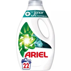 Wasmiddel<Ariel 3x Vloeibaar Wasmiddel +Touch Van Lenor Unstoppables 22 Wasbeurten 990 ml