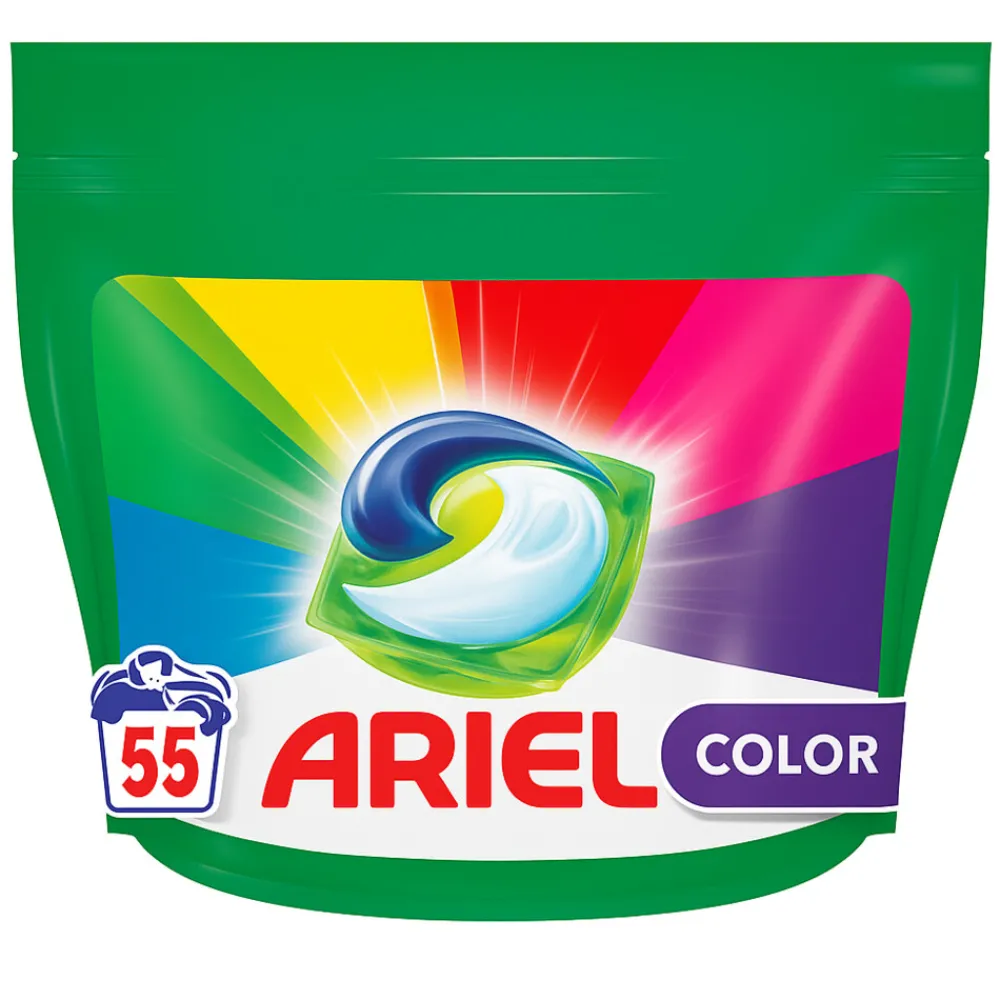 Online 2x Wasmiddel 3in1 Pods Color 55 stuks Wasmiddel