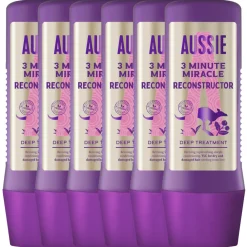 Haarmasker<Aussie 6x Haarmasker 3 Minute Miracle Reconstructor Intensieve Vegan Haarverzorging 225 ml