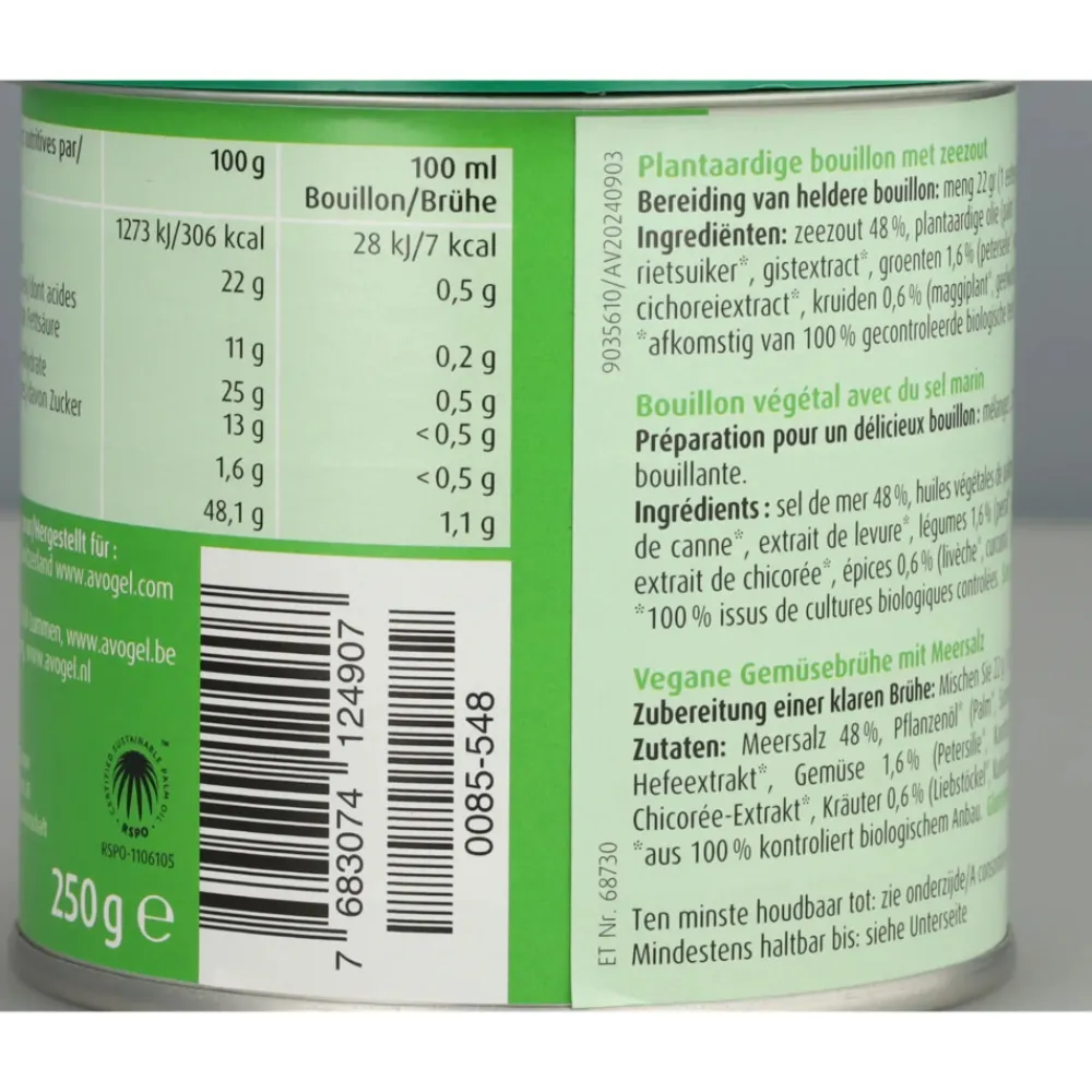 Hot 3x Herbamare Bouillonbasis 250 gr Lactosevrij|Glutenvrij