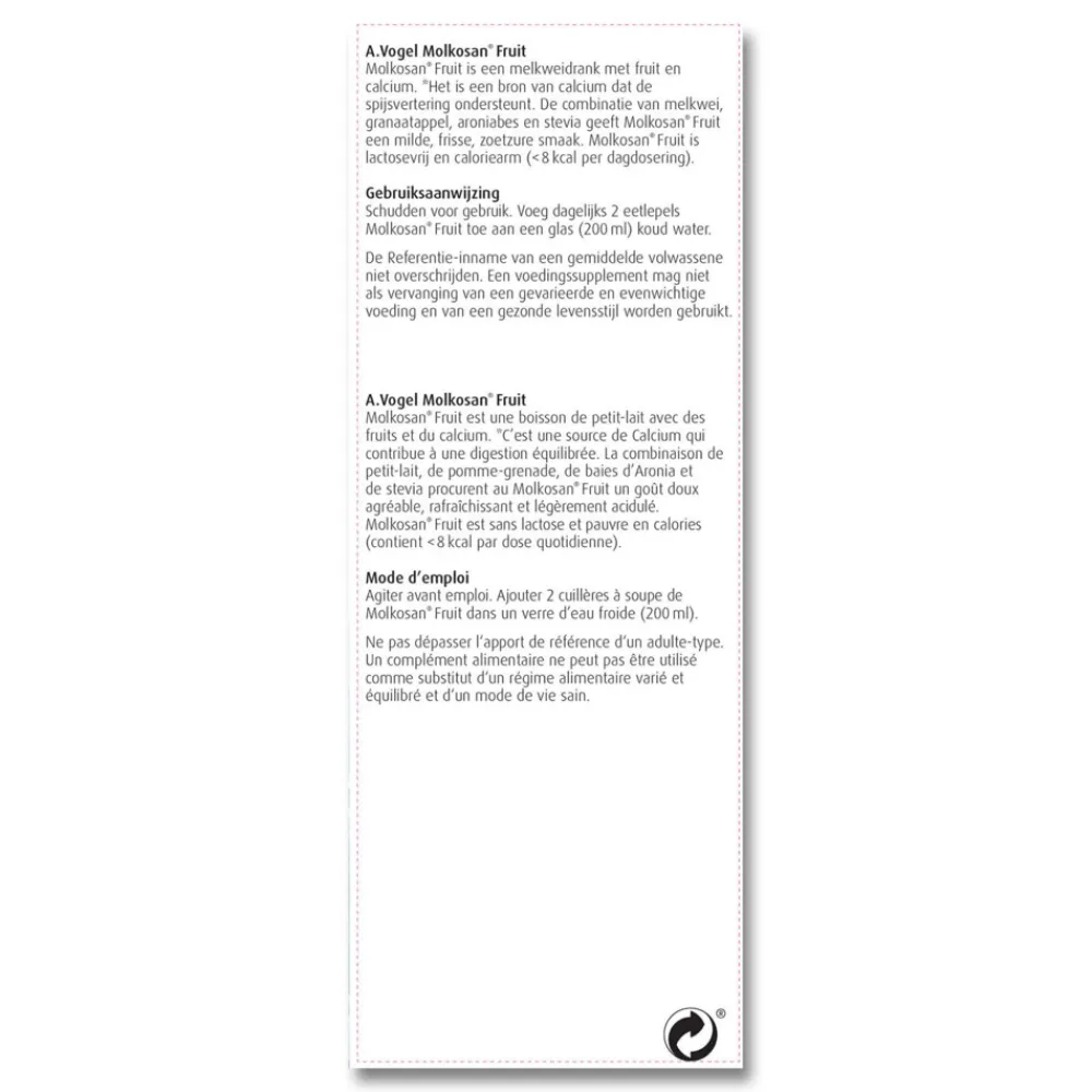 2x Molkosan Fruit 500 ml^A.Vogel Hot