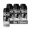 New 6x Anti-Transpirant Spray Black 150 ml Deodorant