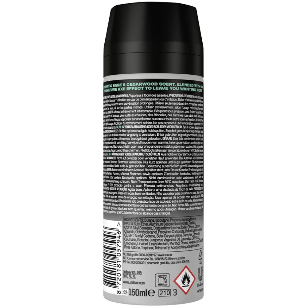 Deodorant<Axe 6x Anti-Transpirant Spray Apollo 150 ml
