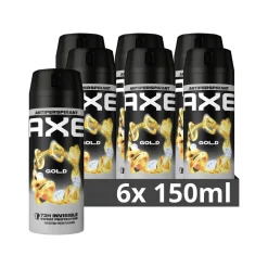 Deodorant<Axe 6x Anti-transpirant Spray Gold 150 ml