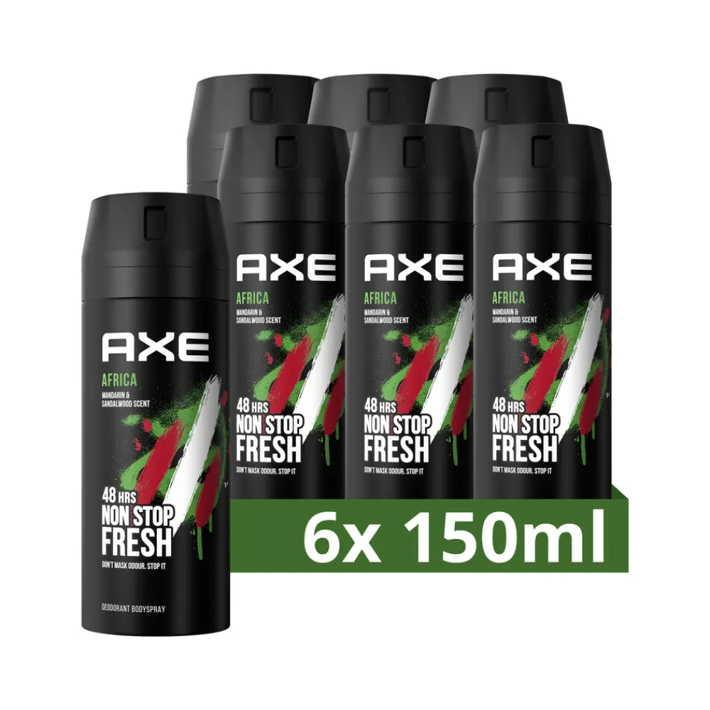 Best 6x Deodorant Bodyspray Africa 150 ml Deodorant