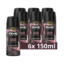 Deodorant<Axe 6x Deodorant Bodyspray Cocoa Velvet 150 ml