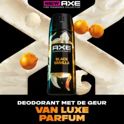 6x Deodorant Bodyspray Black Vanilla 150 ml^Axe Clearance