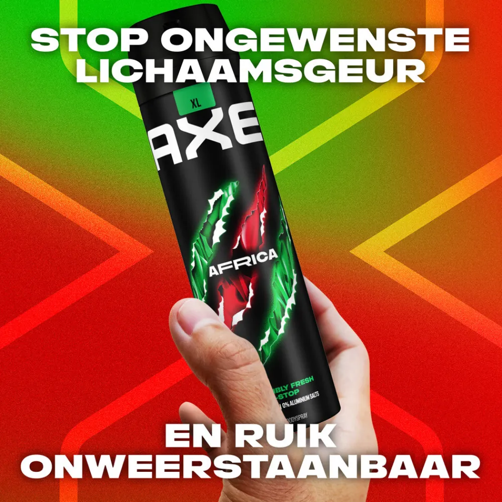 Deodorant<Axe 6x Deodorant Bodyspray Africa 200 ml