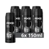 Deodorant<Axe 6x Deodorant Bodyspray Black 150 ml