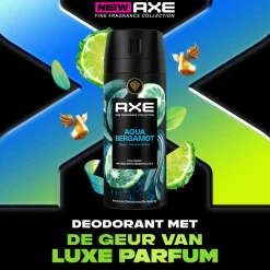 6x Deodorant Bodyspray Aqua Bergamot 150 ml^Axe Hot