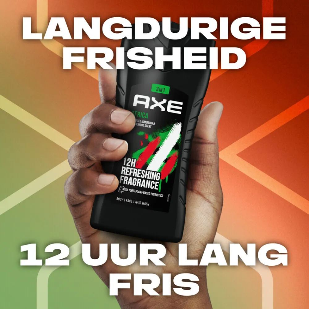 Clearance 6x 3-in-1 Douchegel Africa 250 ml Bad & Douche