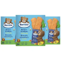 Clearance 3x Berenkoekjes Met Honing 150 gr Baby & Peutervoeding