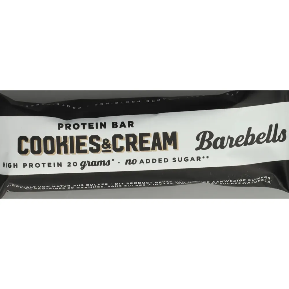 Sportvoeding & Drank|Snacks & Tussendoortjes<Barebells 12x Proteïne Reep Cookies & Cream 55 gr