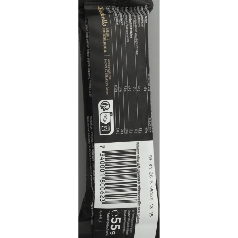 Sportvoeding & Drank|Snacks & Tussendoortjes<Barebells 12x Proteïne Reep Cookies & Cream 55 gr